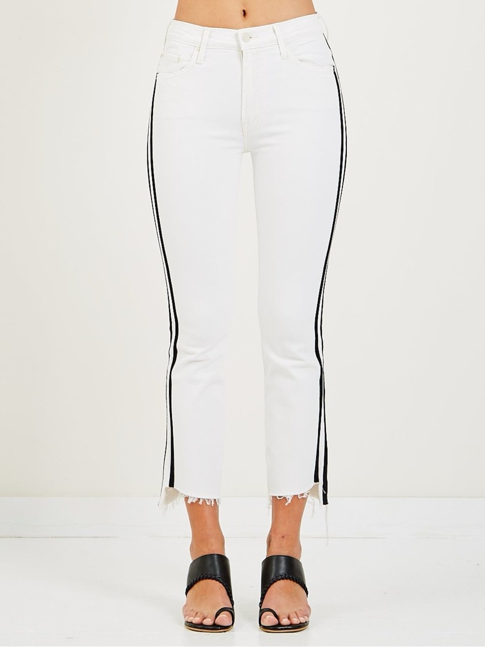 MOTHER Whipping the Racer Insider Crop Step Fray Jeans Size 27 - Picture 5 of 12